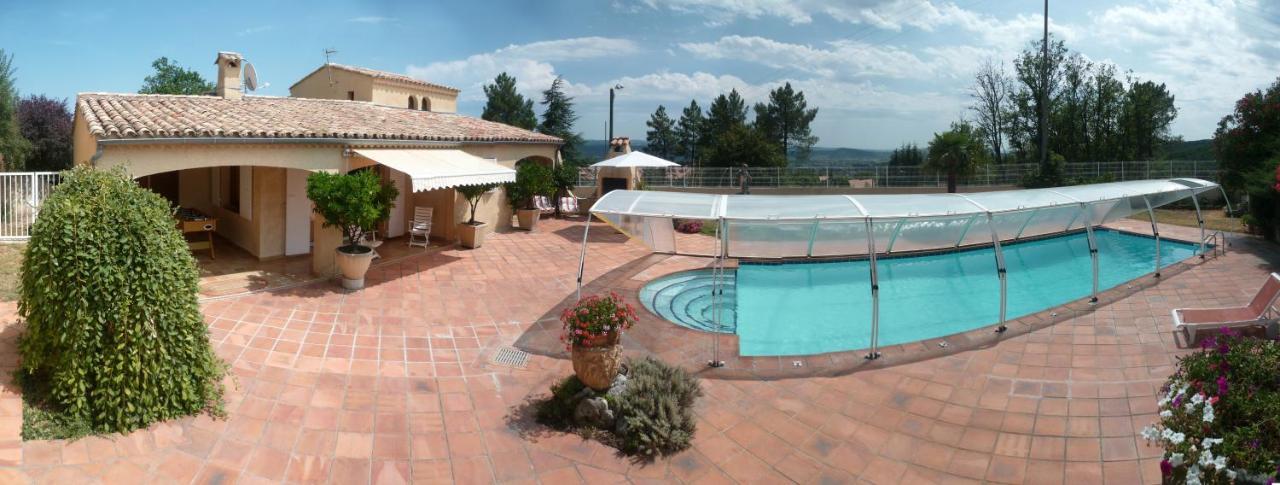 Villa Lazuel, piscine privative chauffée, vue panoramique et jardin clos Aubenas Exterior foto